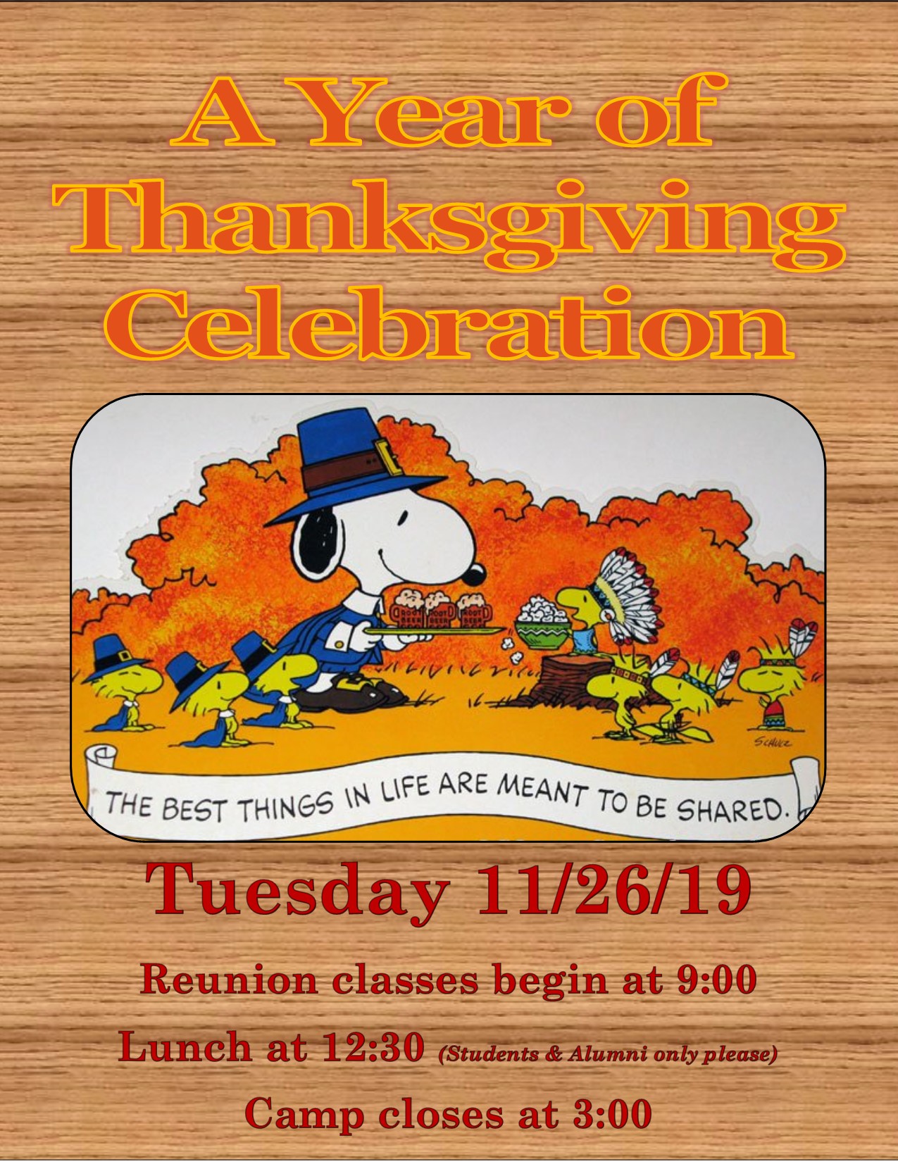 Snoopy Thanksgiving